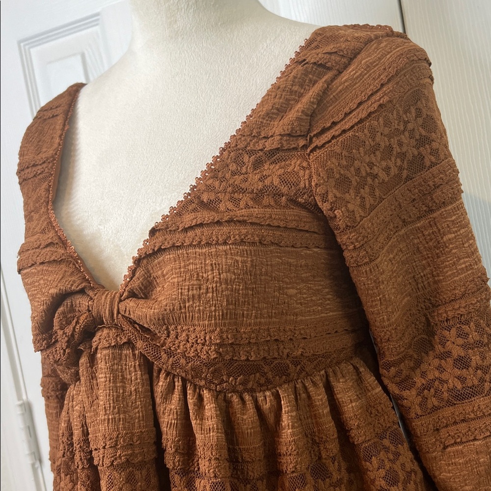 Francesca's Collections Sarah Long Sleeve Knit Top Size M - Picture 6 of 10